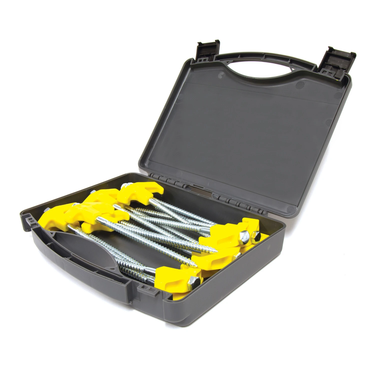 Oztrail Galvanised Steel Screw Peg 16 Piece Set 3 Oztrail Galvanised Steel Screw Peg 16 Piece Set