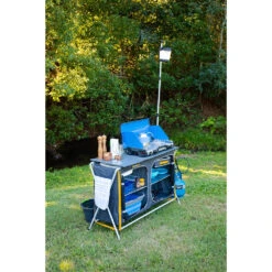 OZtrail Deluxe Camp Kitchen With Sink And Light Pole 10 OZtrail Deluxe Camp Kitchen With Sink And Light Pole -Camping Equipment Sale 10000457 2