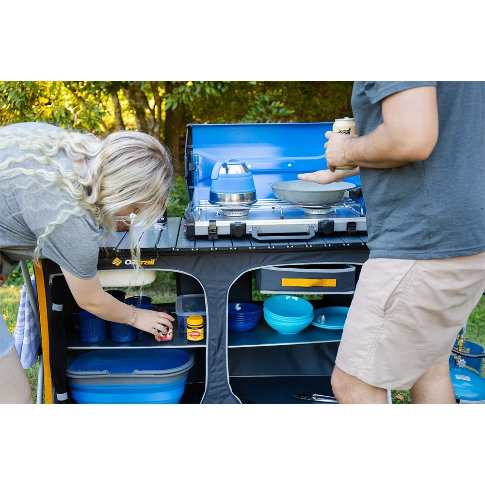OZtrail Deluxe Camp Kitchen With Sink And Light Pole 8 OZtrail Deluxe Camp Kitchen With Sink And Light Pole - Image 6