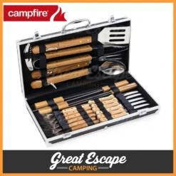 Campfire BBQ Tool & Cutlery Set - 22PC 21 Campfire BBQ Tool & Cutlery Set - 22PC -Camping Equipment Sale 10000786 9