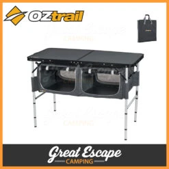 Oztrail Folding Table With Storage -Camping Equipment Sale 10000801 5