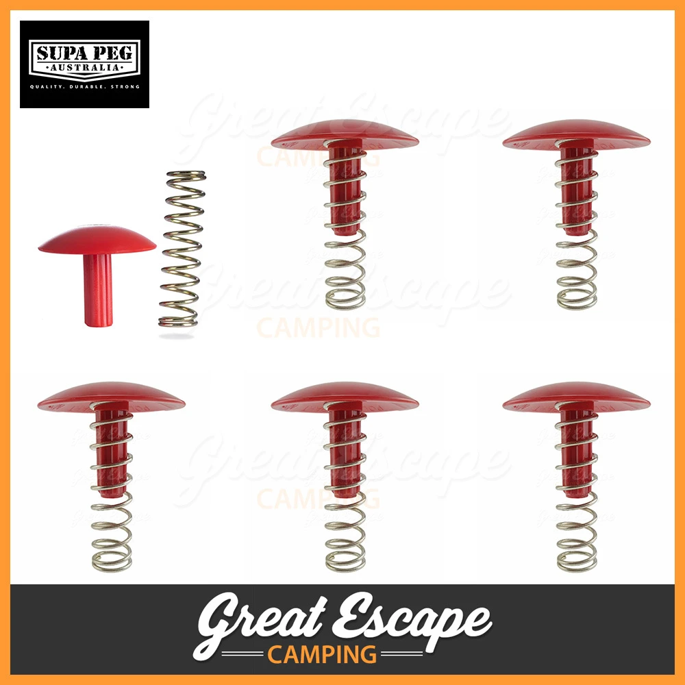 Supa Peg Pole Dome Cap With Spring 5 Pack 5 Supa Peg Pole Dome Cap With Spring 5 Pack - Image 3