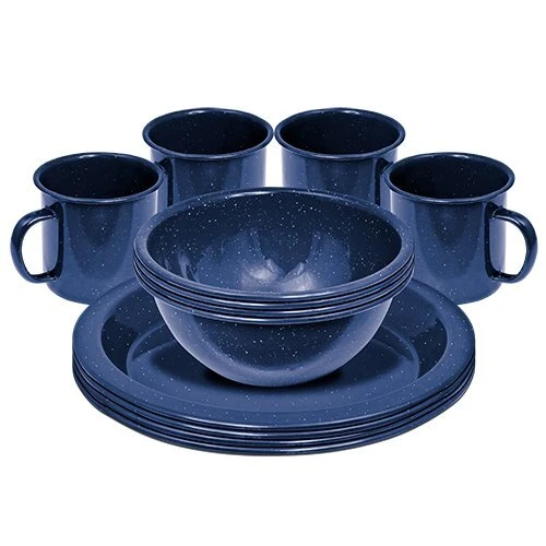Campfire Enamel Dinner Set 12 Piece 3 Campfire Enamel Dinner Set 12 Piece