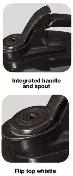 Campfire 2L Stainless Steel Whistling Kettle Black 8 Campfire 2L Stainless Steel Whistling Kettle Black -Camping Equipment Sale 765035BK 2