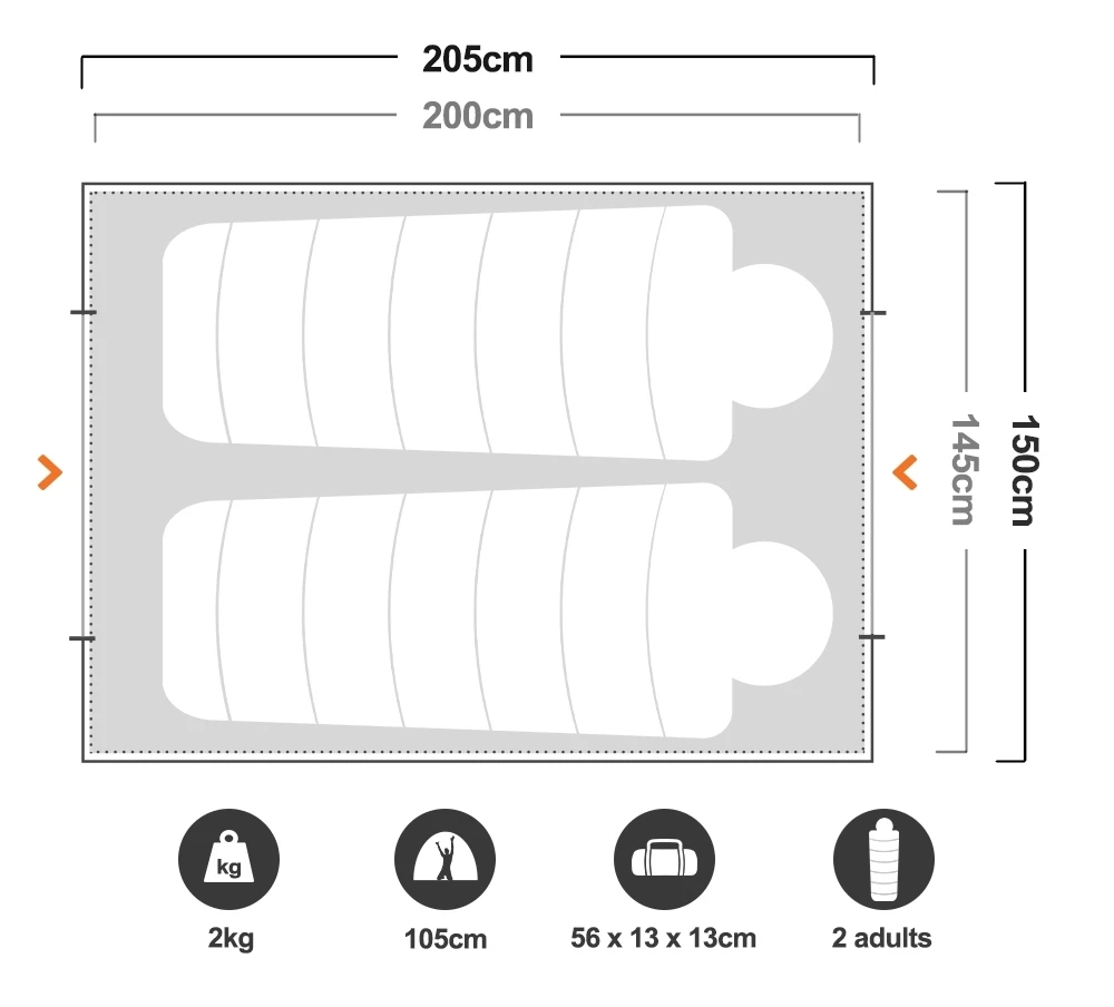 Oztrail Tasman 2p Dome Tent 6 Oztrail Tasman 2p Dome Tent - Image 4
