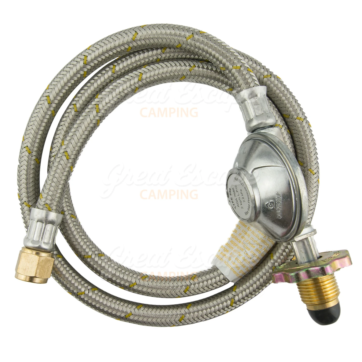 Companion Gas Hose With Regulator 3/8 SAE 120cm 4 Companion Gas Hose With Regulator 3/8 SAE 120cm - Image 2