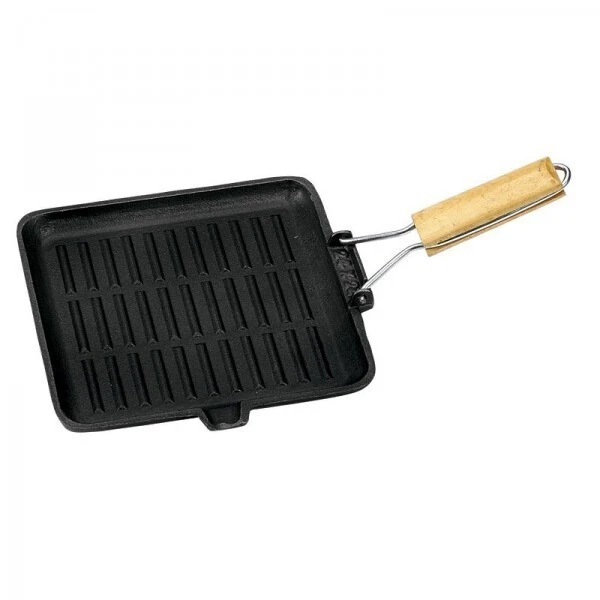 Campfire Frypan 24cm Square Cast Iron Folding Handle 3 Campfire Frypan 24cm Square Cast Iron Folding Handle