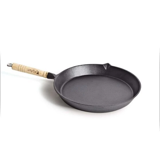 Campfire Frypan Cast Iron Round 25cm 3 Campfire Frypan Cast Iron Round 25cm