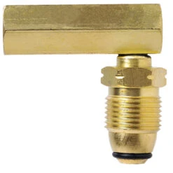 Companion Gas Adaptor POL To Internal Valve Right Angle