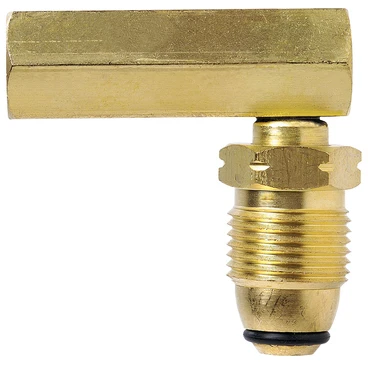 Companion Gas Adaptor POL To Internal Valve Right Angle 3 Companion Gas Adaptor POL To Internal Valve Right Angle
