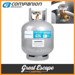 Companion 9kg LCC27 Gas Cylinder POL - Grade 2 -Camping Equipment Sale POL900C 3