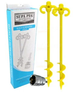 Supa-Peg 500mm Beach Screw Peg Kit